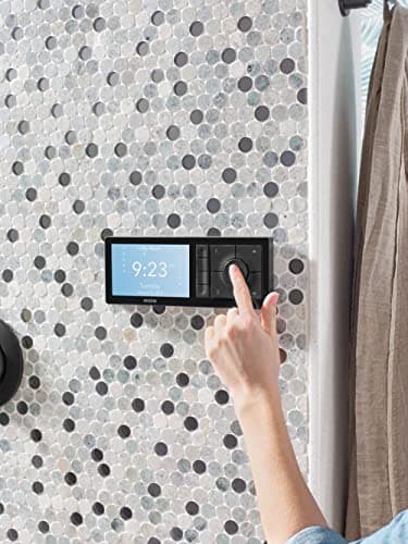 Moen Matte Black Smart Shower 4-Outlet Digital Shower Controller for Thermostatic Shower Valve, TS3304BL