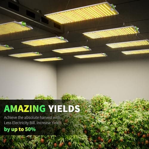 BESTVA 2025 Upgraded BP2000 LED Grow Light with High Yield Diodes & Dimmable Full Spectrum Plant Light for Indoor Plants Seedling Veg and Bloom Grow Lamp for 4x2/3x3 Grow Tent