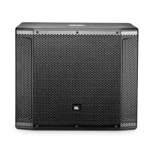 JBL Professional SRX818SP Portable, Active, Amplified, Powered 18 Inch Subwoofer System. 1000 Watt Peak Crown Amplifier. DJ, PA, Stage. Black