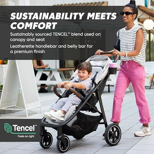 Baby Jogger City Mini Air Lightweight Stroller - All-Terrain Wheel Suspension Adjustable Seat with Calf Support Compact Fold