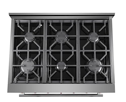 NXR SC3611 36" 5.5 cu.ft. Pro-Style Natural Gas Range with Convection Oven, Stainless Steel