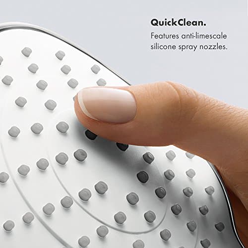 hansgrohe Croma 9-inch Showerhead Premium Modern 1-Spray RainAir Air Infusion with Airpower with QuickClean in Chrome, 26465001