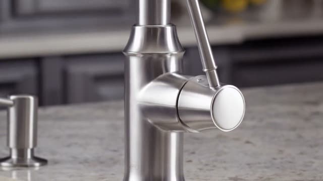 hansgrohe Talis C Stainless Steel High Arc Kitchen Faucet, Kitchen Faucets with Pull Down Sprayer, Faucet for Kitchen Sink, Magnetic Docking Spray Head, Stainless Steel Optic 04215800