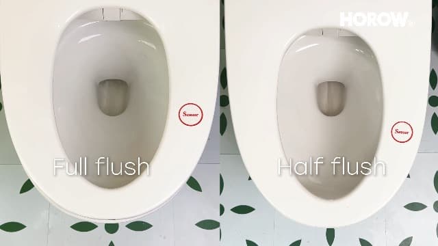 HOROW Bidet Toilet 10" Rough-in, Smart Toilet with Bidet Built-in, Instant Warm Water, Elongated Heated Seat, Dryer, Blackout Flushing and Deodorization