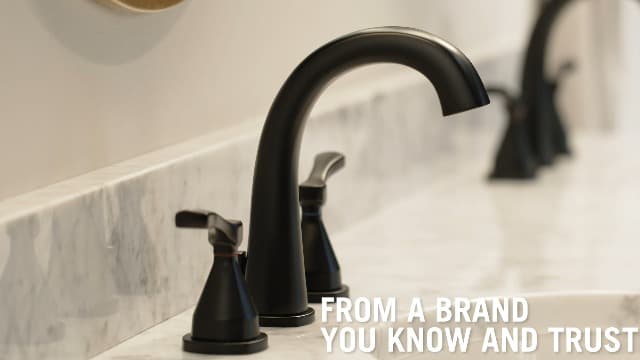 Delta Faucet Stryke Widespread Bathroom Faucet 3 Hole, Brushed Nickel Bathroom Sink Faucet, 2 Handle Bathroom Faucet, Bath Faucet, Metal Pop-Up Drain Assembly, Lumicoat Stainless 35775-SS-PR-MPU-DST