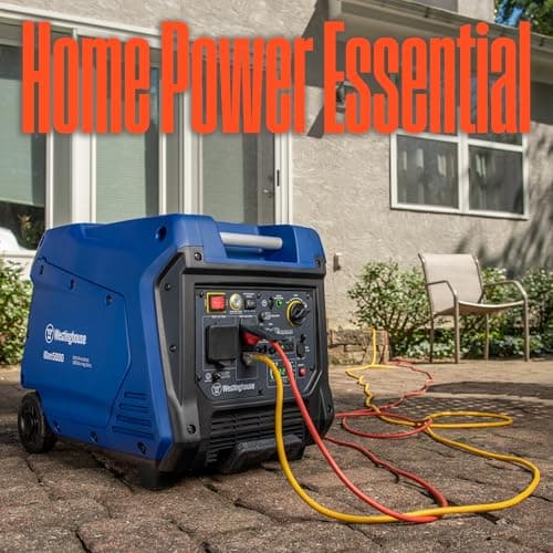 Westinghouse 5000 Peak Watt Super Quiet Portable Inverter Generator, Remote Electric Start with Auto Choke, Wheel & Handle Kit, RV Ready, Gas Powered, Parallel Capable