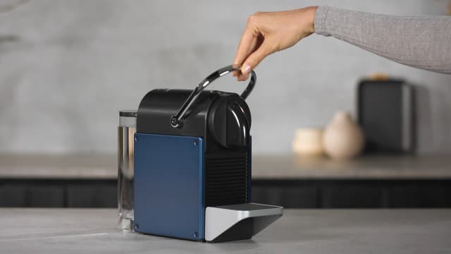 Nespresso Pixie Espresso Machine by De'Longhi, Dark Blue