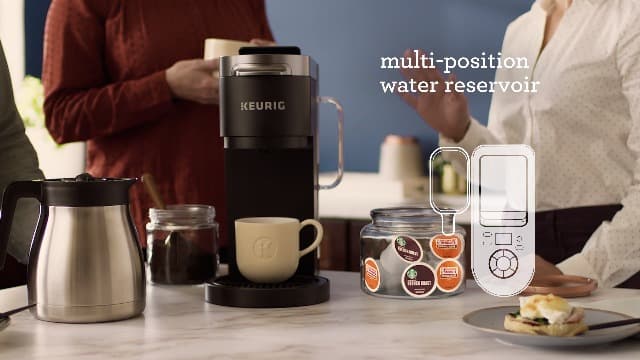 Keurig K-Duo Plus Single Serve & Carafe Coffee Maker, Multi-Position 60oz Removable Reservoir, Programmable Auto Brew Carafe, Black