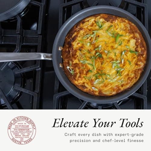 Made In Cookware - ProCoat 12" Non Stick Frying Pan (Graphite) - 5 Ply Stainless Clad Nonstick - Professional Cookware - Crafted in Italy - Induction Compatible