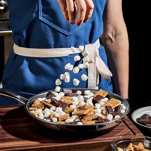HexClad Hybrid Nonstick 10-Inch Frying Pan, Stay-Cool Handle, Dishwasher-Friendly, Oven-Safe Up to 900°F, Induction Ready, Compatible with All Cooktops