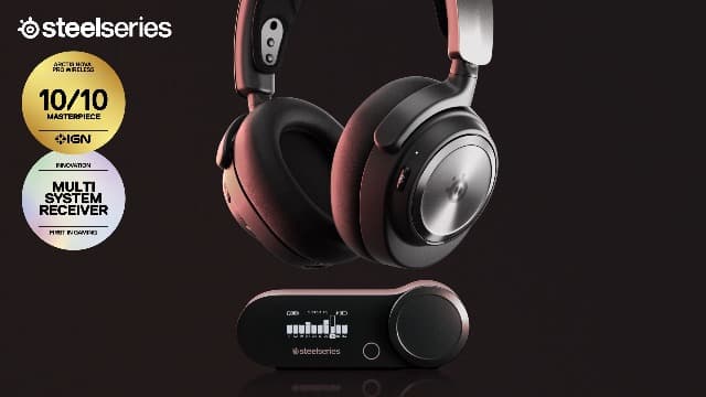 SteelSeries Arctis Nova Pro Wireless Multi-System Gaming Headset - Premium Hi-Fi Drivers - Active Noise Cancellation - Infinity Power System - Stealth Retractable Mic - PC, PS5/PS4, Switch, Mobile