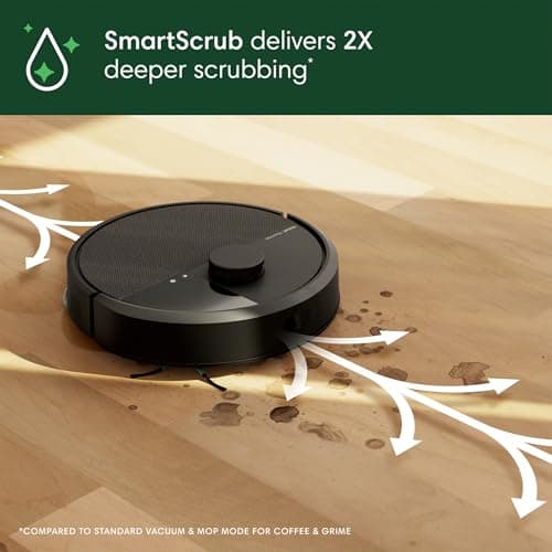 iRobot Roomba Plus 405 (G181) Combo Robot Vacuum & Mop with AutoWash Dock - Amazon Exclusive, Dual Spinning Mop Pads, Self-Empties for 75 Days, Intense Suction, Pad Washing & Drying, Pad-Lift, LiDAR