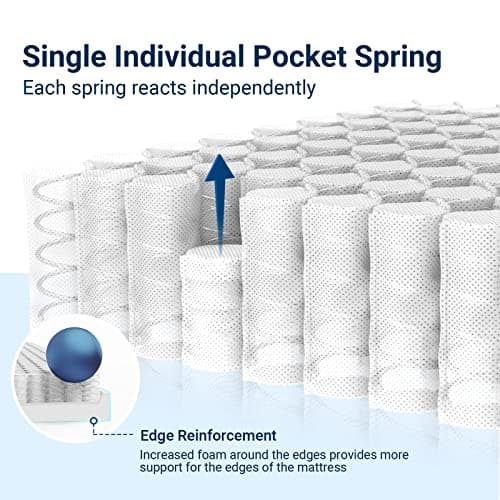 Avenco Hybrid Mattress in a Box Full, 12 Inch Pocket Spring and Gel Memory Foam Mattress for Full Size Bed, Medium Firm, Edge Support, CertiPUR-US Certified