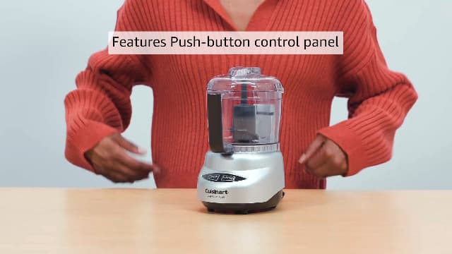 Cuisinart Food Processor, Mini-Prep 3 Cup, 24 oz, Brushed Chrome and Nickel, DLC-2ABC