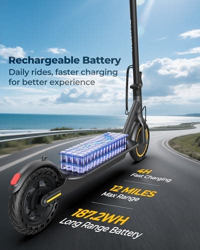 Electric Scooter, 350W/500W Motor, 8.5''/10''Tires, Top Speed 16/19/22 mph, Max 12/21/23Miles Ranges, Foldable E Scooter for Adults