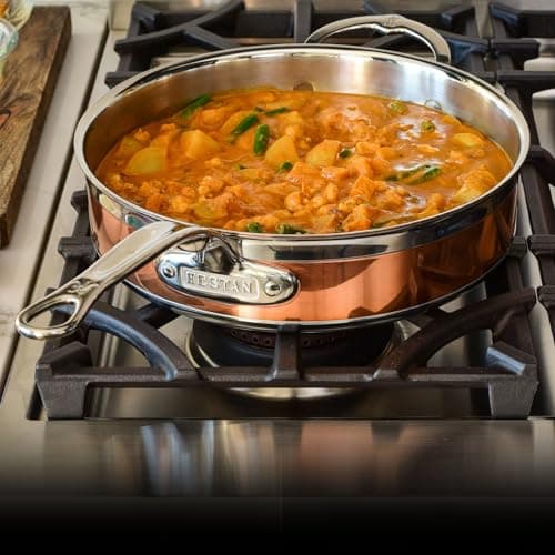 Hestan - CopperBond Collection - 100% Pure Copper 10-Piece Ultimate Cookware Set, Induction Cooktop Compatible