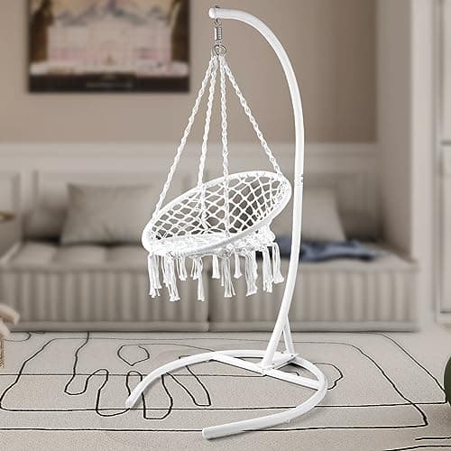 Hammock Chair Stand(Stand Only), Stand for Hanging Egg Chair/Swing Chair, Indoor/Outdoor Hanging Chair Stand Only, Heavy Duty 330Lbs Weight Capacity