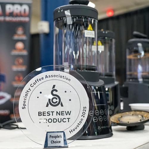 Smart Home Coffee Bean Roaster, Digital Display, Auto and Manual Modes, 300g Capacity Ultra-low Smoke Chaff Collection, Transparent Viewing, Auto-Cooling, 120V,Ver1.1