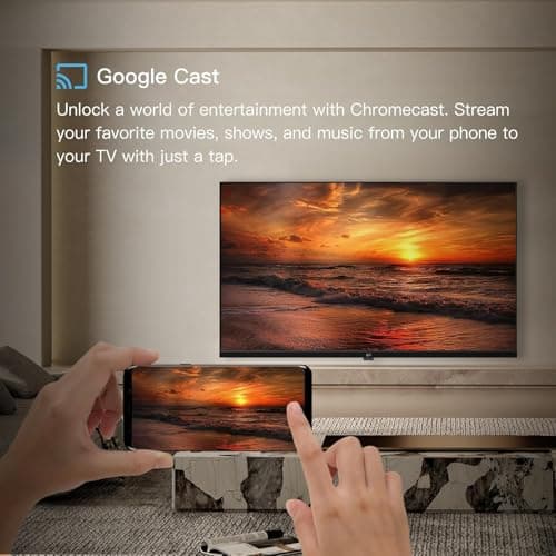 FPD 75 Inch Smart TV, 4K LED Google TV with Google Play Built-in Google Cast, HDR 10, Compatible with Dolby Atmos & Vision MEMC, Voice Assistant Remote, UHD Flat Screen Television (CG75 C3-2024)