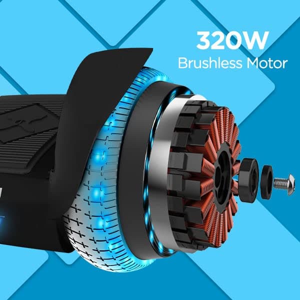 Hover-1 i-200 Electric Hoverboard | 7MPH Top Speed, 6 Mile Range, 6HR Full-Charge, Built-In Bluetooth Speaker, Rider Modes: Beginner to Expert