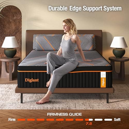 Queen Mattress, 14 Inch Plush Hybrid Mattress Memory Foam with Individually Pocket Springs Queen Size Mattress in Box, Plush Mattress for Pressure Relief,CertiPUR-US Certified,Edge Support