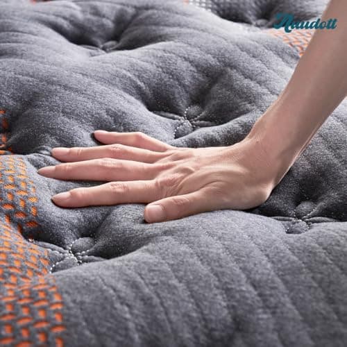 Queen Mattress 12 Inch Pillow Top Hybrid, Medium Firm Pocket Springs, Pressure Relief, Mattress in a Bag for Bedroom, Guest Room