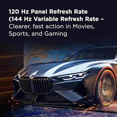 TCL 75-Inch QM85 QLED 4K Smart QD-Mini LED TV with Google TV (75QM851G, 2024 Model) Dolby Vision IQ HDR, Dolby Atmos, Game Accelerator up to 240Hz, Voice Remote, Works with Alexa, Streaming Television