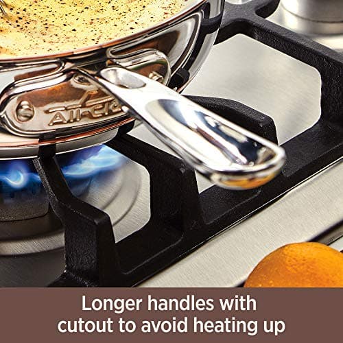 All-Clad Copper Core 5-Ply Stainless Steel Cookware Set 10 Piece Induction Oven Broiler Safe 600F Pots and Pans Silver