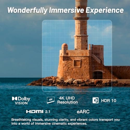 FPD 75 Inch Smart TV, 4K LED Google TV with Google Play Built-in Google Cast, HDR 10, Compatible with Dolby Atmos & Vision MEMC, Voice Assistant Remote, UHD Flat Screen Television (CG75 C3-2024)