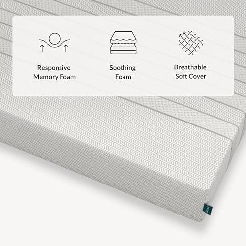 Leesa Full Size Youth Foam Mattress, Medium Firm Firmness, Soothing Foam and Responsive Memory Foam, 10", CertiPUR-US Certified, 100-Night Trial