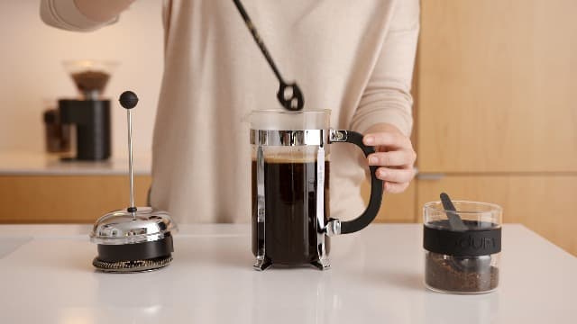 Bodum 51oz Chambord French Press Coffee Maker, High-Heat Borosilicate Glass, Polished Stainless Steel – Made in Portugal