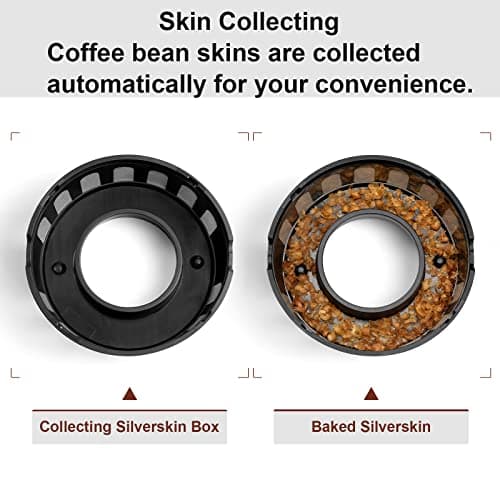 Electric Coffee Roaster Machine for Home Use 1200W,Coffee Bean Roaster Machine for Home Use with Two Optional Baking Modes (Med & Dark),Coffee Roaster Stovetop,110v~120V