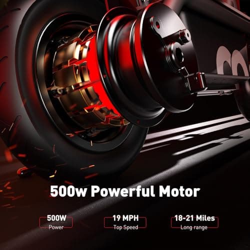 iScooter Electric Scooter with Seat, 37/21 Miles Long Range & 28/19/15.6 MPH Top Speed, 14"/12"/10" Pneumatic Tire, Height Adjustable Seat & Handlebar, Dual Suspensions Commuting Scooter with Basket