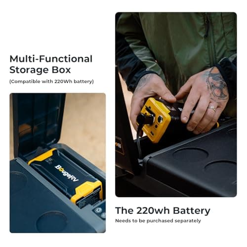 BougeRV 12 Volt Refrigerator, CRPRO 30 Quart 12V Car Fridge, Portable Freezer (-8℉~50℉), Compressor Electric Cooler with 12V/24 DC, 110-240 AC for Outdoor Camping Overlanding Truck RV SUV Van