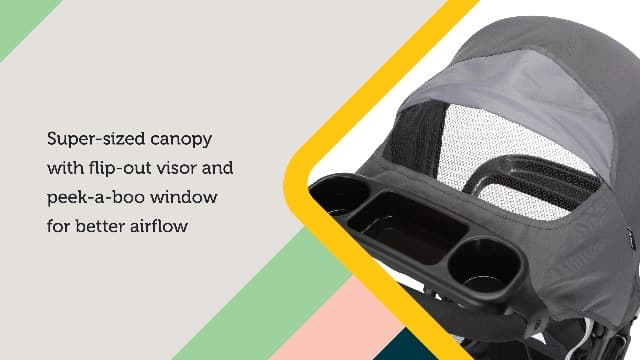 Safety 1st Smooth Ride Travel System Stroller and Car Seat OnBoard™ FLX - Efficient Infant Car Seat Stroller and Infant Car Seat and Stroller Combo, Monument
