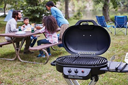 Coleman Roadtrip 225: Portable Propane Grill Gas Grill with Push-Button Start Foldable Legs & Wheels Side Table and 11k BTUs