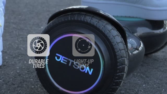 Jetson All Terrain Hoverboard with LED Lights, LED Light-up Wheels, Self-Balancing Hoverboard with Active Balance Technology, Ages 12+