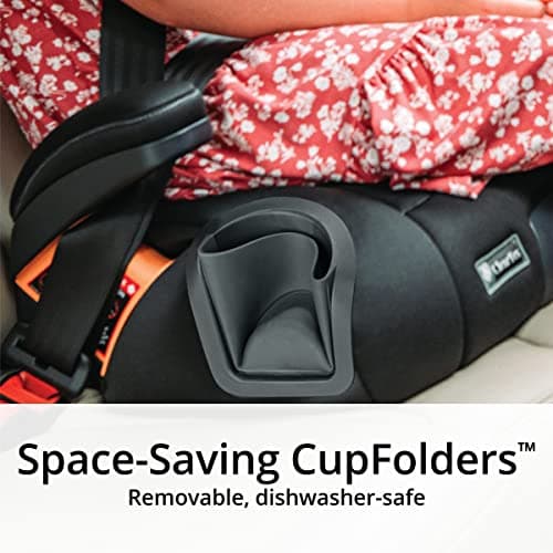 Chicco KidFit ClearTex Plus 2-in-1 Belt-Positioning Booster Car Seat, Backless and High Back Booster Seat, for Children Aged 4 Years and up and 40-100 lbs. | Drift/Grey