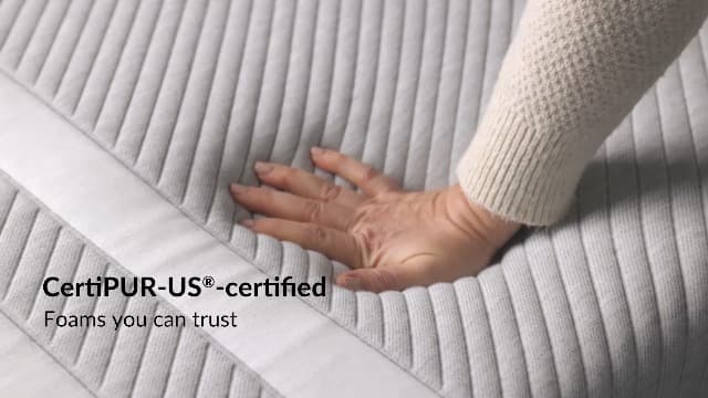 Leesa Original Foam 10" Mattress, Queen Size, Cooling Foam and Memory Foam / CertiPUR-US Certified / 100-Night Trial,Grey