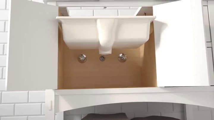 KOHLER 2214-0 Ladena Rectangular Undermount Bathroom Sink With Curved Bottom, 20-7/8" W X 14-3/8" L, White