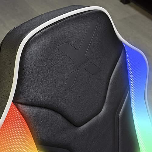 X-Rocker Chimera RGB 2.0 Stereo Audio Gaming Chair with Vibrant LED Light (Electronic Games)
