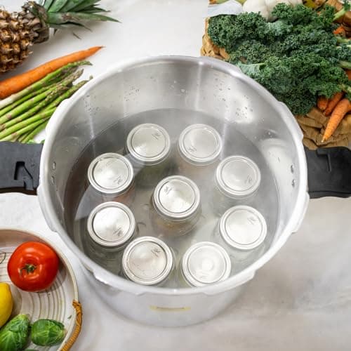 Barton 22-Quart Pressure Canner Pressure Cooker Pressure Gauge with Rack, Induction Compatible, Steam Canner Polished 22 QT Stovetop Pot