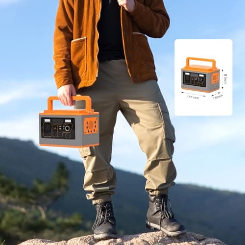 Panana Portable Power Station 500W (Peak 1000W), 499.5Wh Solar Generator with USB-C PD Output, AC Outlet Backup Lithium Battery Power Supply for Outdoor Camping Hunting RV Emergency
