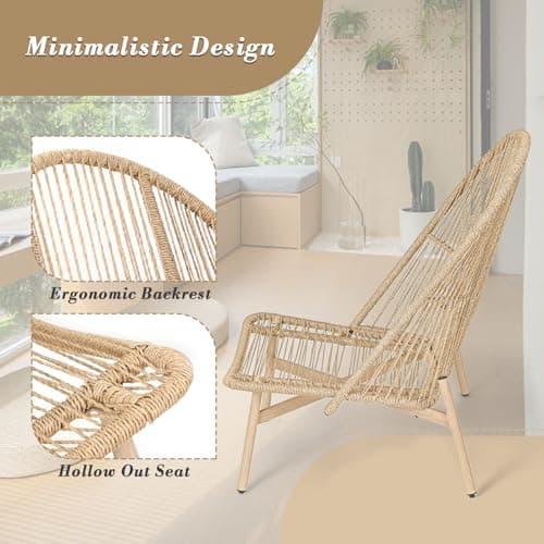 Athena Collection Rattan Egg Chair with Foldable Canopy, Patio Egg Chair Indoor Outdoor Lounge Egg Chair with Stand & Detachable Cushion for Garden, Porch, Backyard, Balcony, Gray