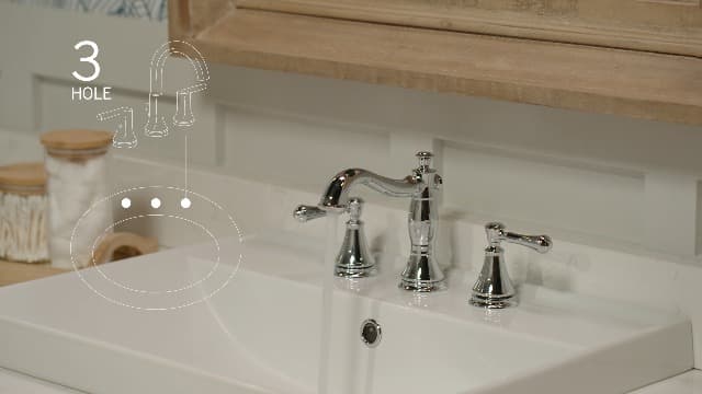 Delta Faucet Cassidy Widespread Bathroom Faucet 3 Hole, Bathroom Sink Faucet, Metal Drain Assembly, Polished Nickel 3597LF-PNMPU