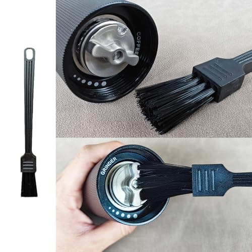 4 Pack Coffee Grinder Brush Espresso Machine Cleaner Tool with Stiff Nylon Bristle Barista Brushes for Dusting Cleaning Coffee Bean Grain Powder Grounds Burr Filter Cup