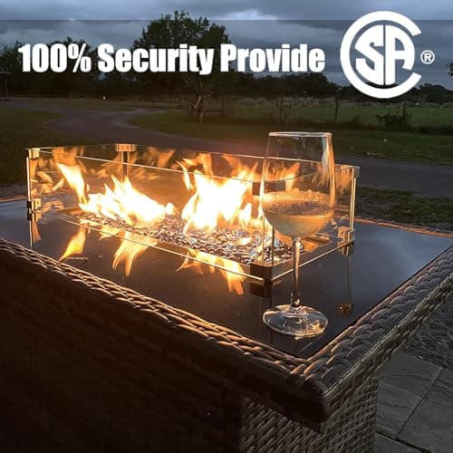 LayinSun 13 Pieces Patio Furniture Set with Fire Pit Table, Black Rattan Modular Sectional Outdoor Conversation Sofa Set, Swivel Rocking Chairs Set