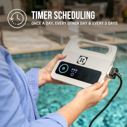 Hayward The Pool Cleaner R110 Robotic Cleaner (2024 New) - Top Loading Easy Clean Basket, Smart Navigation, Programmable Timer, Fine/Ultra Fine Filters for In-Ground and Above Ground Pools up to 33ft