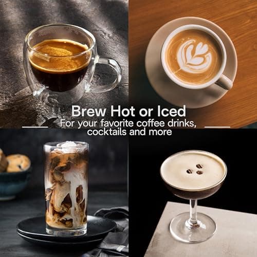 De'Longhi Dedica Duo Compact Espresso Machine - Stainless Steel Coffee Maker with Milk Frother Wand- for Espresso, Cold Brew, Hot & Iced Coffee, Cappuccinos, Lattes & Home Barista Brewing