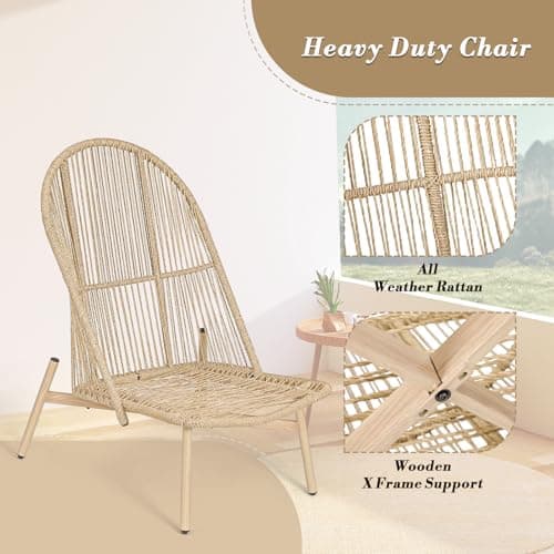 Athena Collection Rattan Egg Chair with Foldable Canopy, Patio Egg Chair Indoor Outdoor Lounge Egg Chair with Stand & Detachable Cushion for Garden, Porch, Backyard, Balcony, Gray